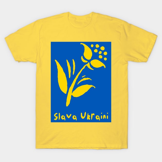 Slava Ukraini T-Shirt by katmargoli